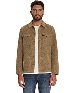 Overshirt Full Button Heavy Tweed B Sand