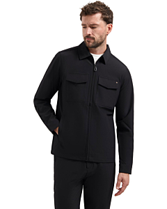 Overshirt Full Zipper Stretch Sedoc Black