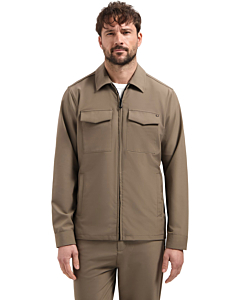 Overshirt Full Zipper Stretch Sedoc Khaki