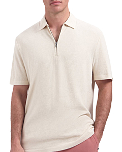 Polo Short Sleeve Zipper Stone