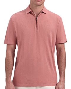 Polo Short Sleeve Zipper Coral