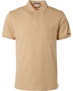 Polo solid with linen responsible c sand