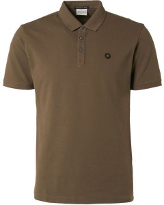 Polo pique garment dyed responsible army
