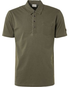 Polo garment dyed stone washed army