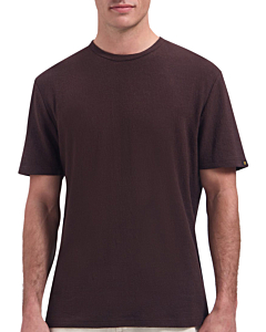 T-Shirt Crewneck Crinkle Dark Brown