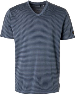 T-shirt v-neck 2 coloured stripes g night