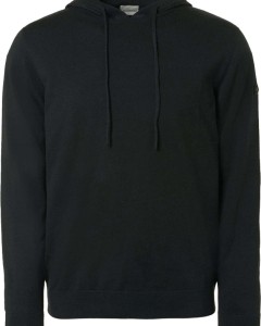 Pullover hooded solid black