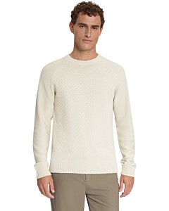 Pullover Crewneck Cable Knit Stone