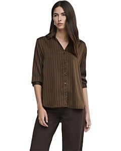 ONLLYRIA LS STRIPE SHIRT WVN Carafe