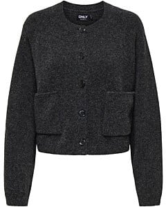 ONLPIEMONTE L/S CARDIGAN KNT NOOS Dark Grey Melang