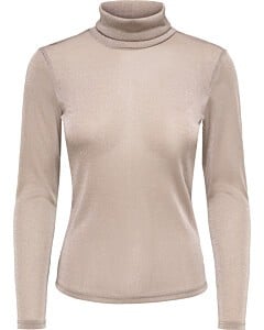 ONLAMERA GLITTER L/S ROLLNECK JRS Walnut/Dtm walnu