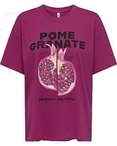ONLVIVVI S/S LOVELY TOP JRS Sangria/Pomegranate