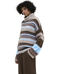 ONLPERIL LS ROLLNECK EX KNT Taupe Gray/Block/Cof