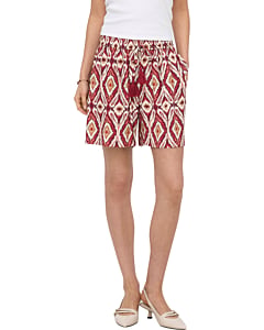 ONLMIKASI STRING DETAIL SHORTS WVN Brick Red/ABSTR