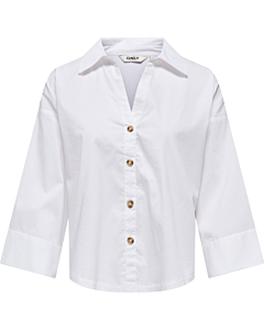 ONLSAKI BERSA 3/4 SHIRT CC WVN Bright White