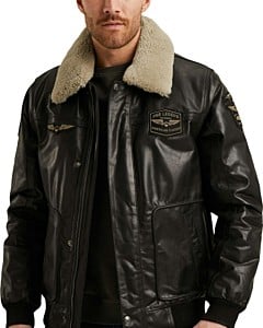 Flight jacket HUDSON Buff Carwan Pirate Black