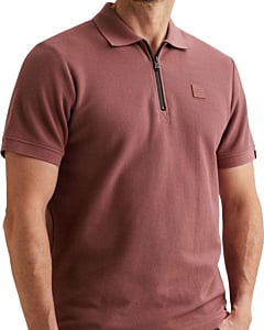 Short sleeve polo waffle structure Roan Rouge