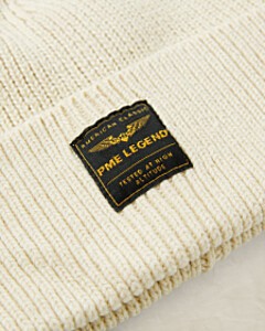 Beanie basic Bone White