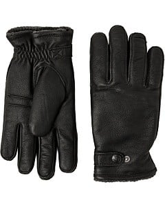 Gloves Leather Black Dull