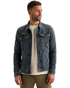 DENIM JACKET GREYBLUE SWEAT DENIM Green Stone Deni