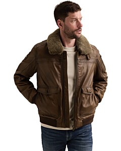 SHORT JACKET SNOWPROP rubbed & sha Brown
