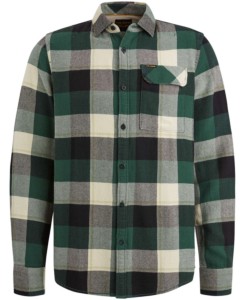Long Sleeve Shirt Ctn Flanel H. tw Trekking Green