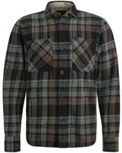 Long Sleeve Shirt Ctn Big Check Black Onyx