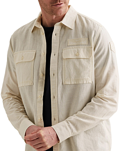 Long sleeve shirt Cotton/Linen Egret