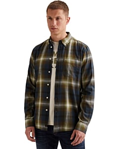 Long sleeve shirt Yarn Dyed Check Sargasso Sea