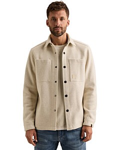 Long sleeve shirt Melange look Bone White