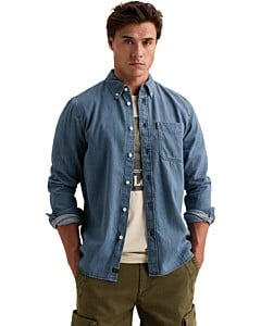 Long sleeve shirt Indigo Denim Mid Wash