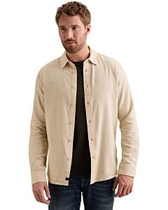 Long sleeve shirt Yarn dye Bone White