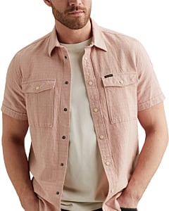 Short Sleeve Shirt Mattweave 2 ton Rose Dawn