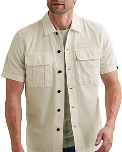 Short Sleeve Shirt Ctn Bedford gar Egret