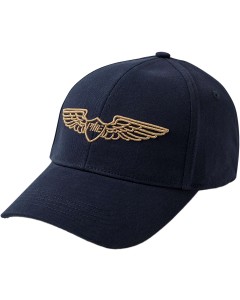 Cap with 3d wing embro dark navy
