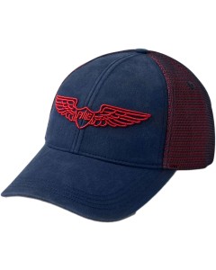 Cap washed cotton twill mesh salute