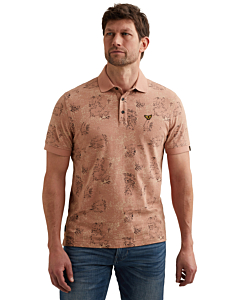 Short sleeve polo slub jersey all Rose Dawn