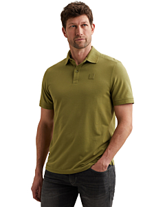 Short sleeve polo stretch pique bl Mosstone