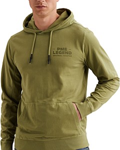 Hooded light terry gd Mosstone