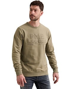 Crewneck loopback cotton twill Overland Trek