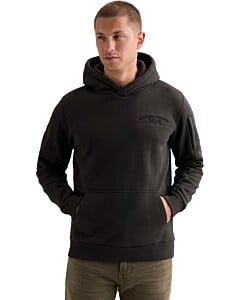 Hooded 3t cross fleece Obsidian
