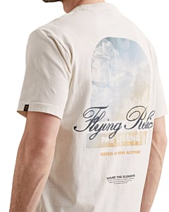 Short sleeve r-neck soft oe big ba Egret