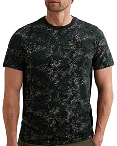 Short sleeve r-neck slub jersey ao Carbon