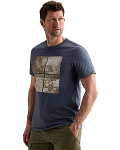 Short sleeve r-neck single jersey Vintage Indigo