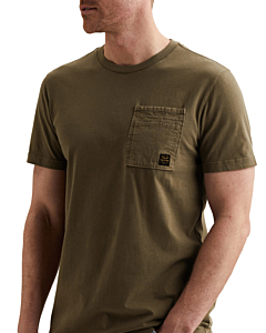 Short sleeve r-neck single jersey Dusky Green