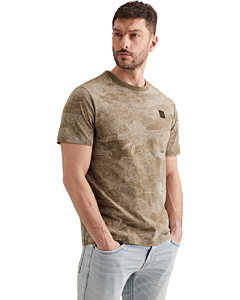 Short sleeve r-neck single jersey Dusky Green