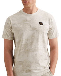 Short sleeve r-neck single jersey Egret