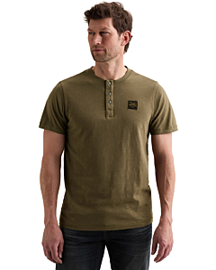 Short sleeve r-neck slub jersey he Dusky Green