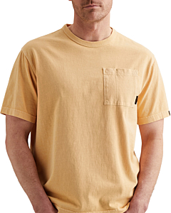Short sleeve r-neck soft open end Apricot Cream