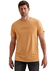 Short sleeve r-neck cotton elastan Gold Earth